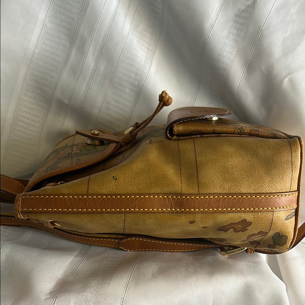 Alviero Martini 1a Classe Geo Classic Map Print Mini Backpack Vintage - Picture 6 of 13